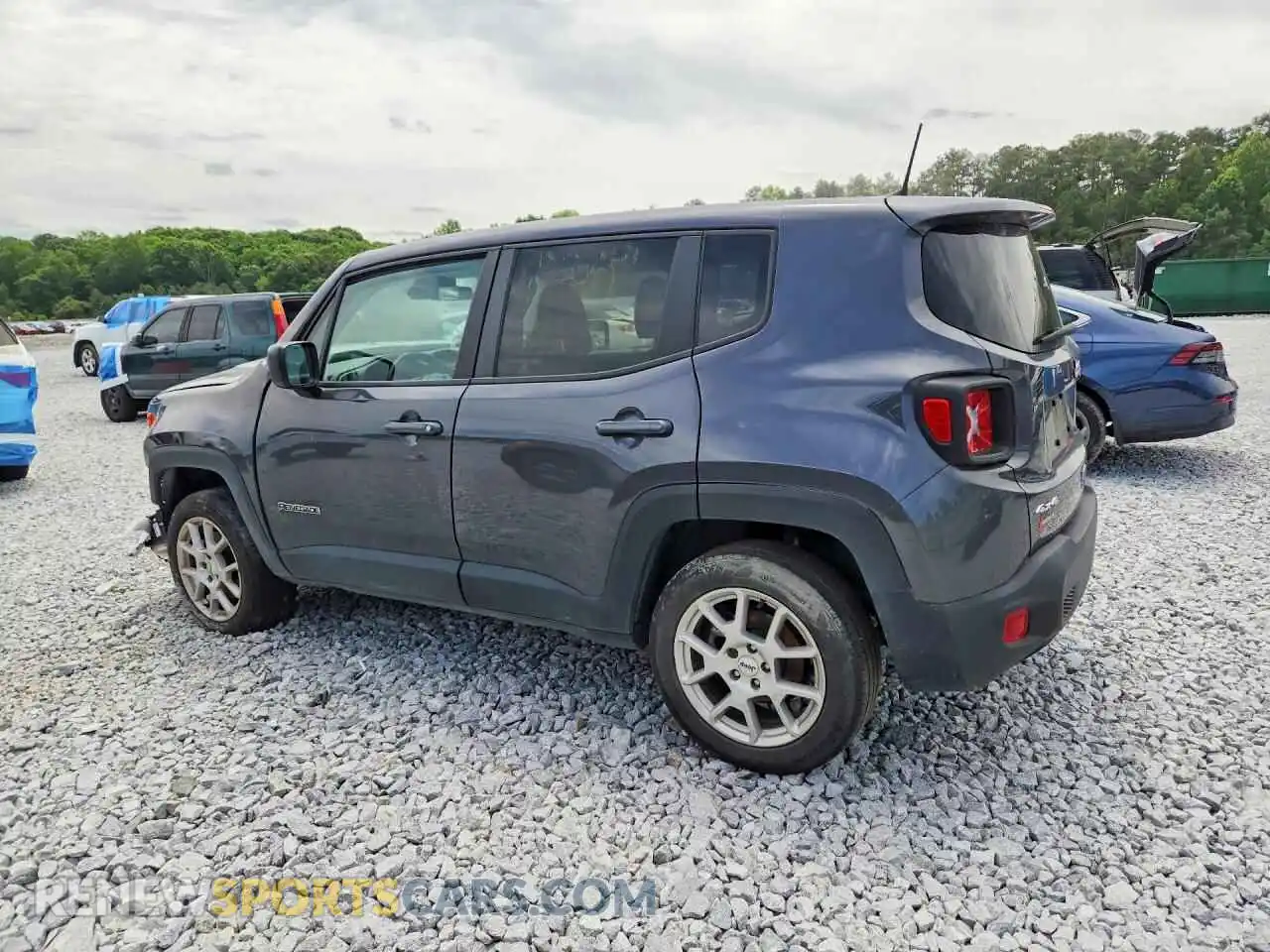 2 fotografías del automóvil dañado ZACNJDB18PPP29445 JEEP RENEGADE 2023