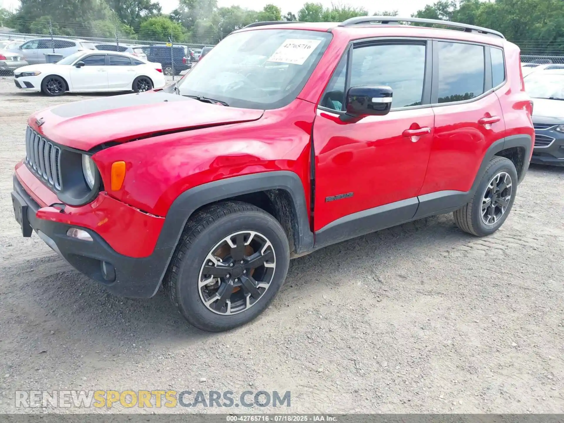 2 Photograph of a damaged car ZACNJDB19PPP42530 JEEP RENEGADE 2023