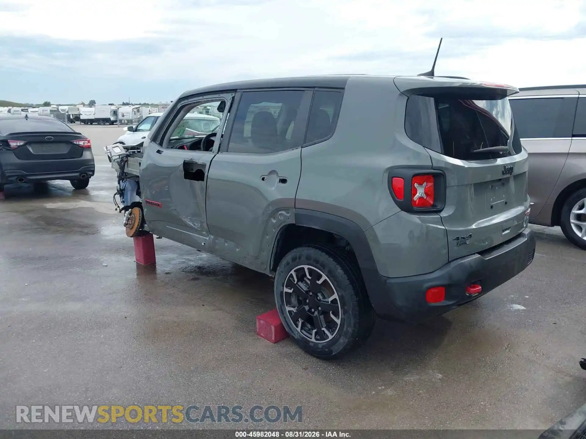 3 fotografías del automóvil dañado ZACNJDC10PPP36680 JEEP RENEGADE 2023
