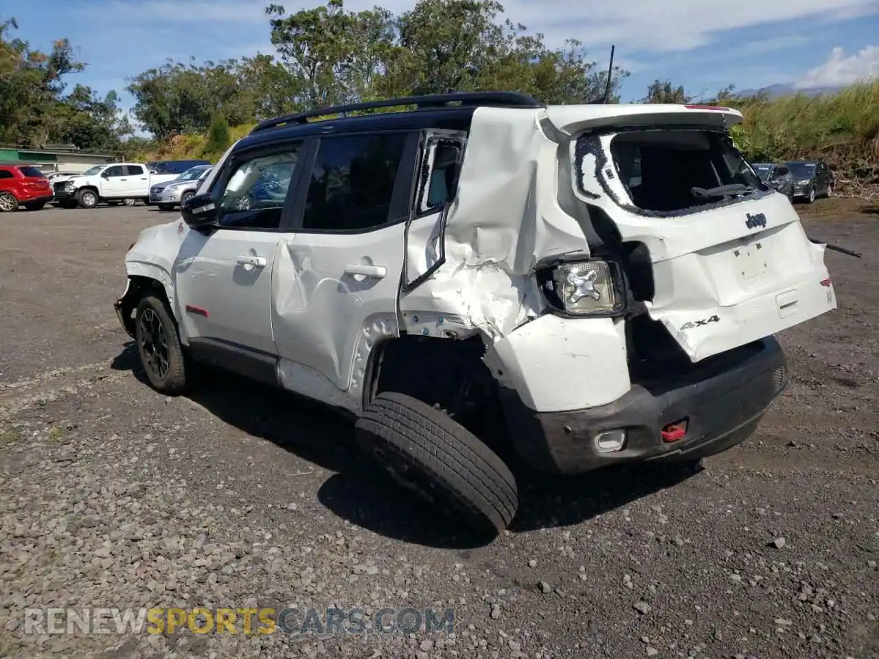 2 Photograph of a damaged car ZACNJDC11PPP71146 JEEP RENEGADE 2023