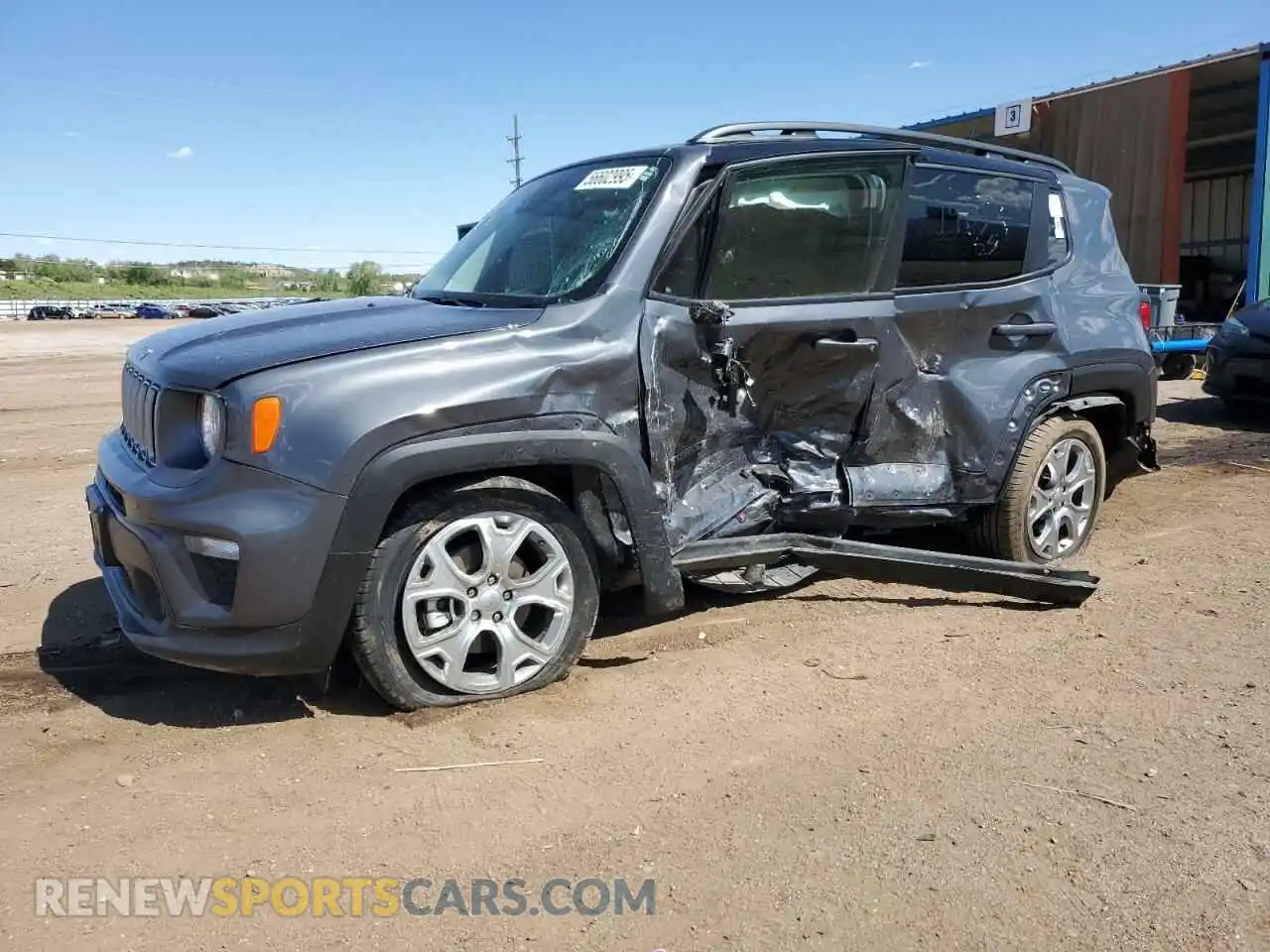 1 Photograph of a damaged car ZACNJDD16PPP18537 JEEP RENEGADE 2023