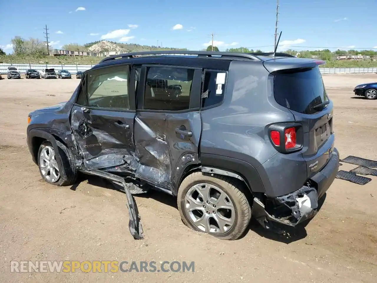 2 Photograph of a damaged car ZACNJDD16PPP18537 JEEP RENEGADE 2023