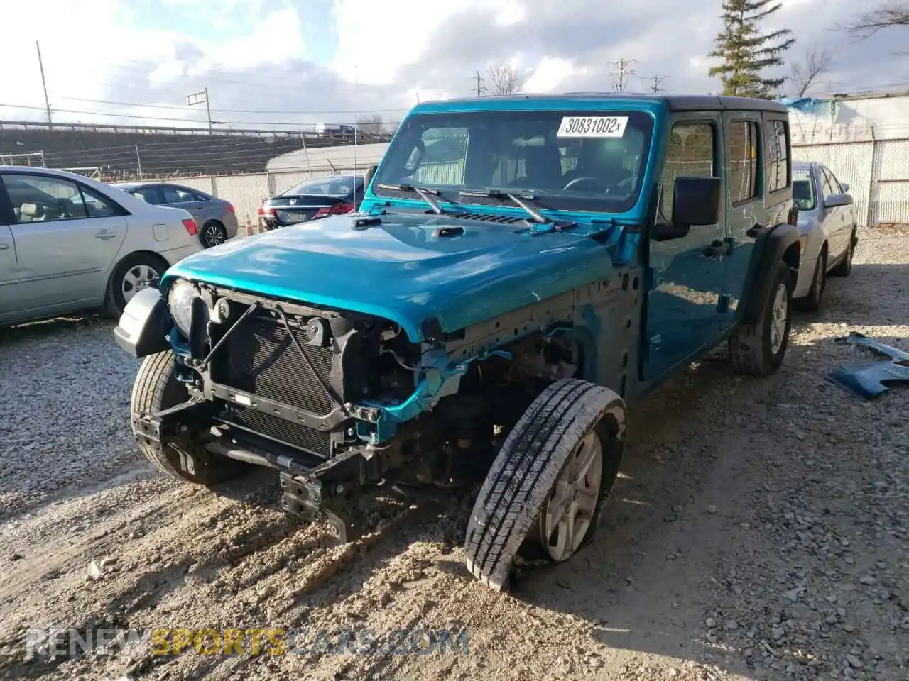 2 Фотография поврежденного автомобиля 1C4HJXDG6KW677943 JEEP WRANGLER 2019