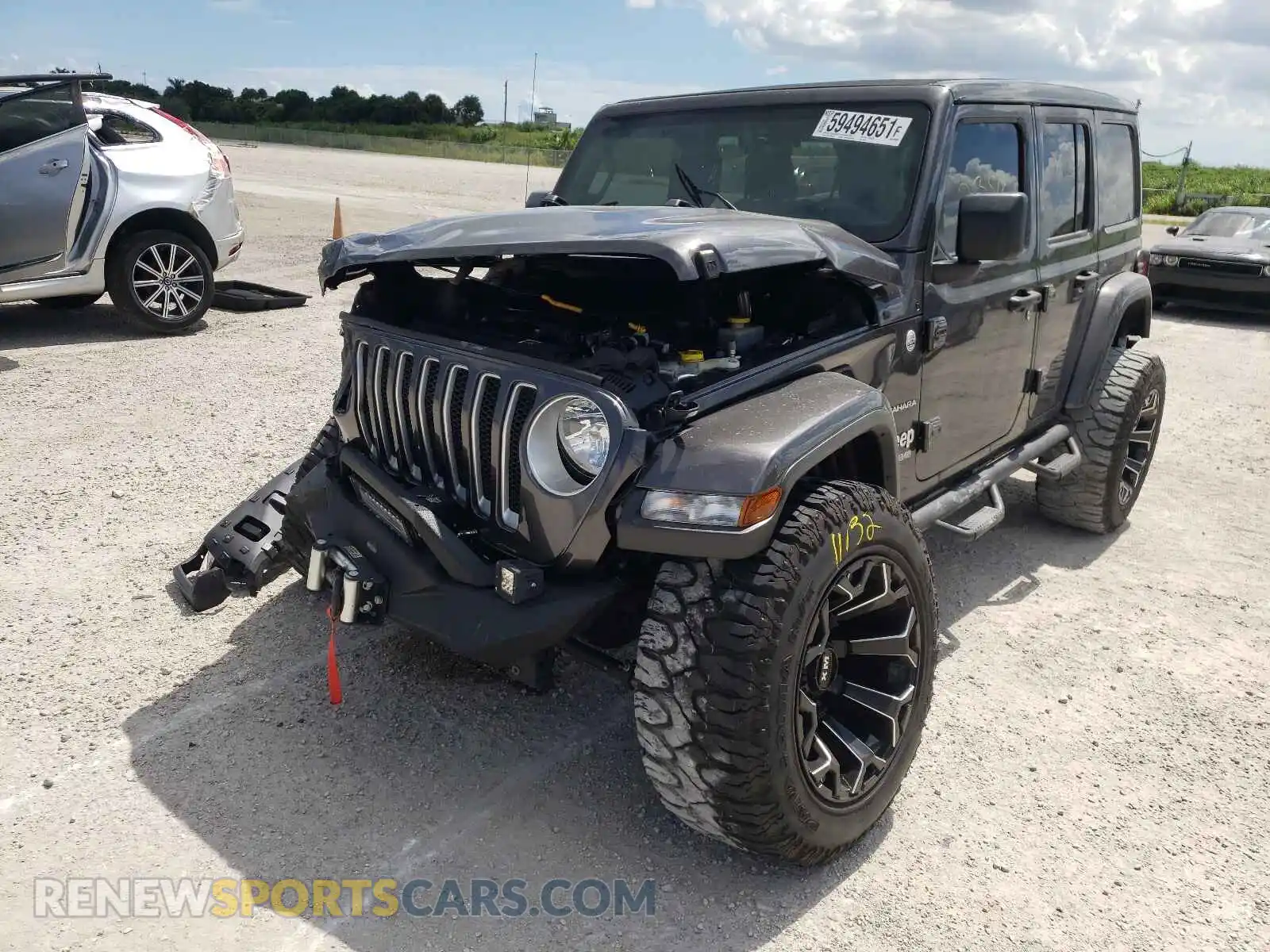 2 Фотография поврежденного автомобиля 1C4HJXEN0KW682729 JEEP WRANGLER 2019