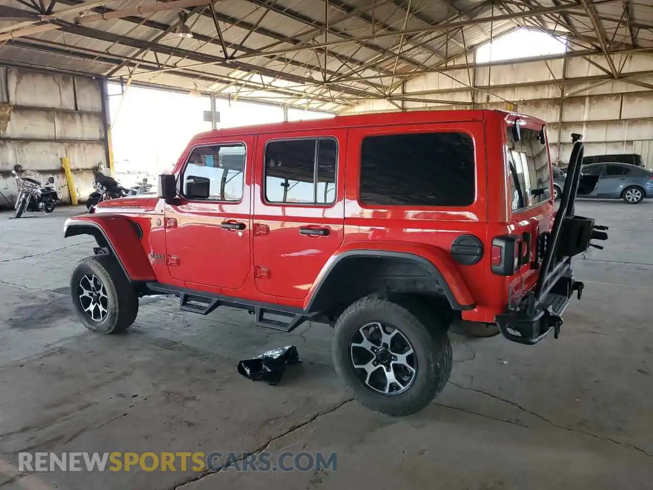 2 Photograph of a damaged car 1C4HJXFG2KW626761 JEEP WRANGLER 2019