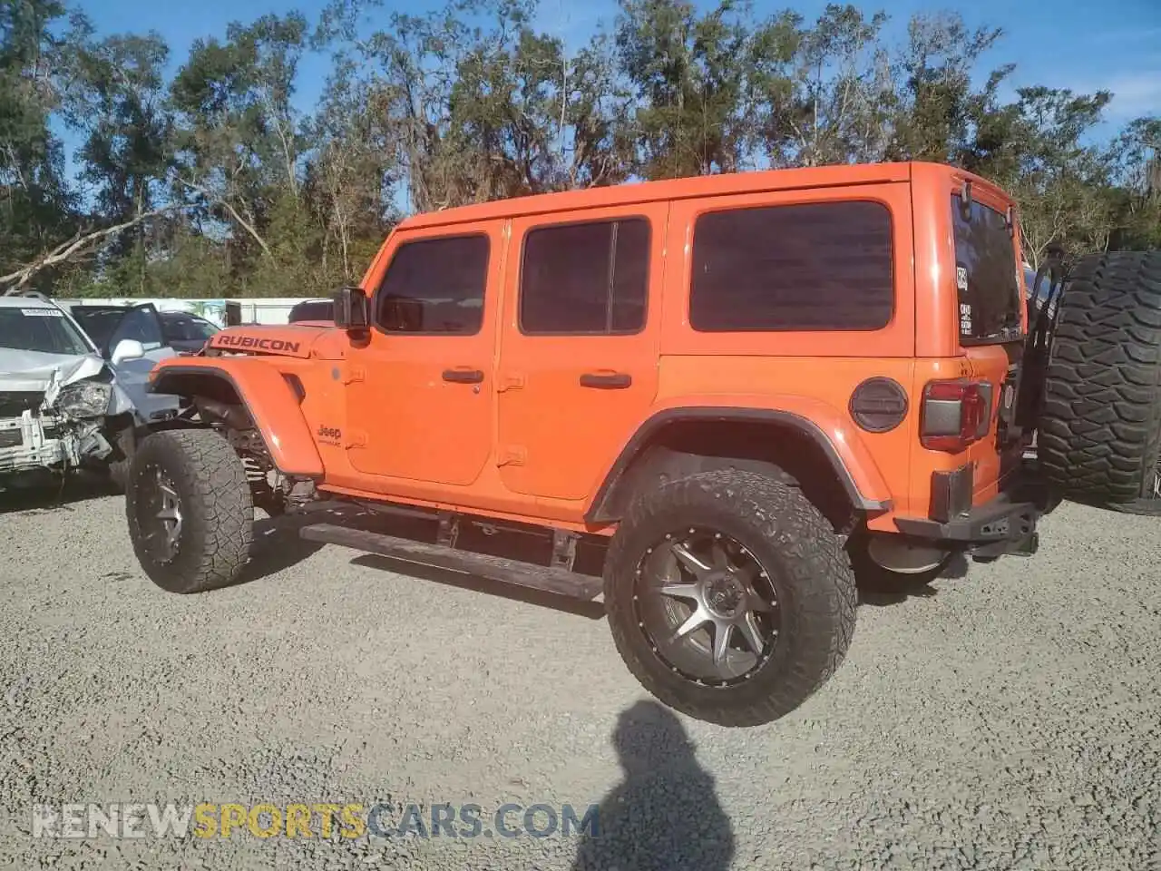 2 Photograph of a damaged car 1C4HJXFN3KW527672 JEEP WRANGLER 2019