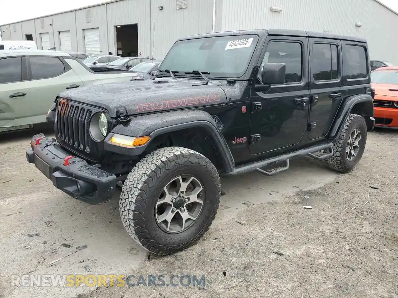 1 Photograph of a damaged car 1C4HJXFN6KW665805 JEEP WRANGLER 2019