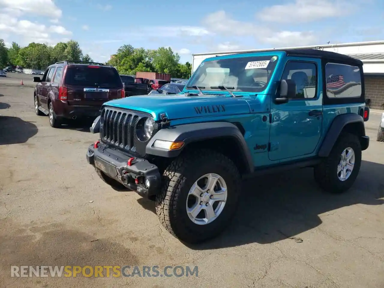 1 fotografías del automóvil dañado 1C4GJXAG7LW260669 JEEP WRANGLER 2020