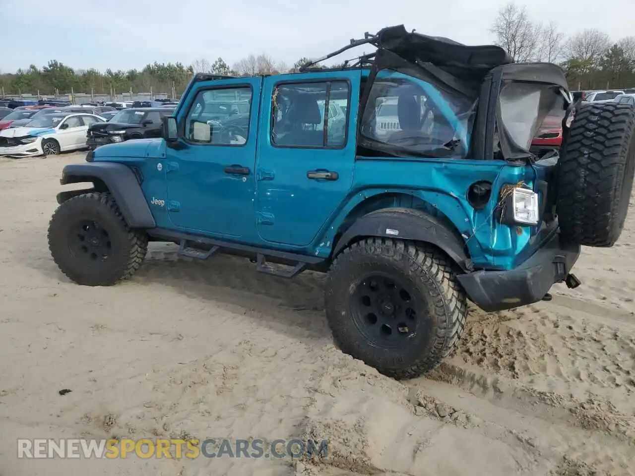 2 Photograph of a damaged car 1C4HJXDG1LW277726 JEEP WRANGLER 2020