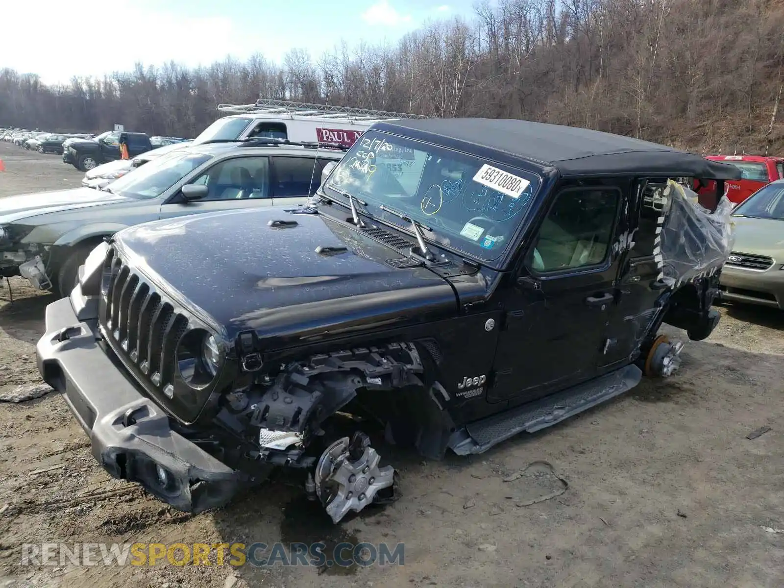 2 Photograph of a damaged car 1C4HJXDG2LW196489 JEEP WRANGLER 2020