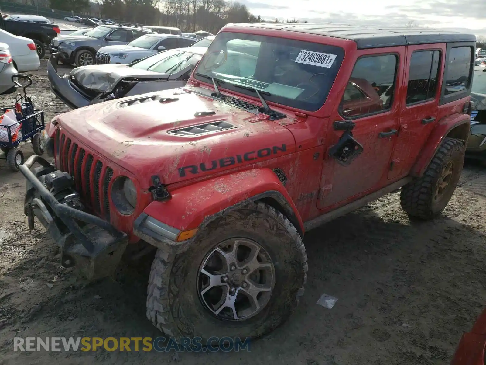 2 Photograph of a damaged car 1C4HJXFN4LW342645 JEEP WRANGLER 2020