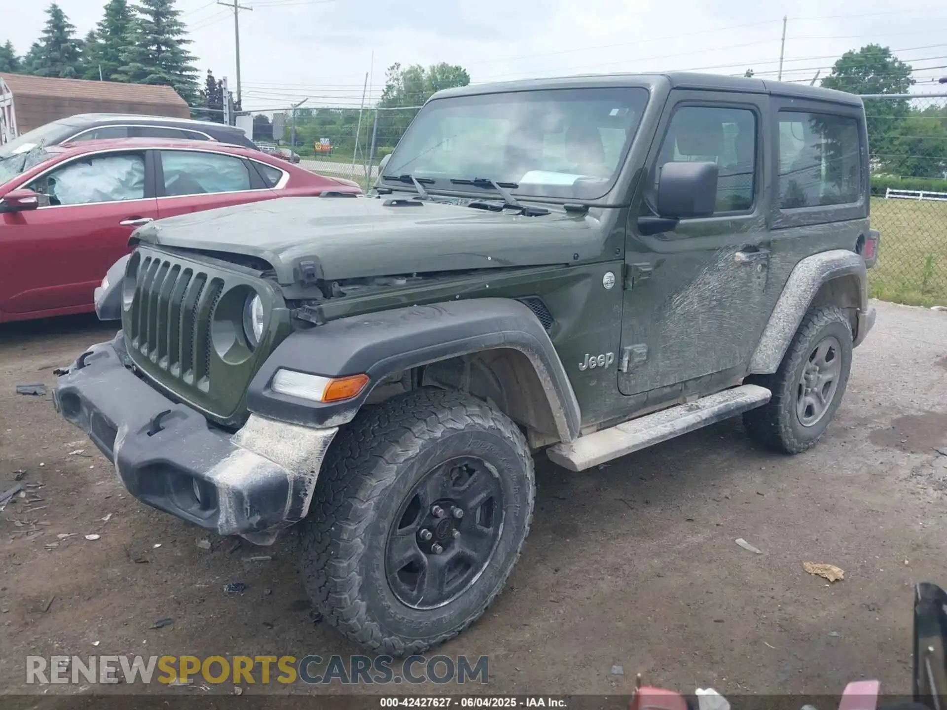 2 Photograph of a damaged car 1C4GJXAG2MW591435 JEEP WRANGLER 2021