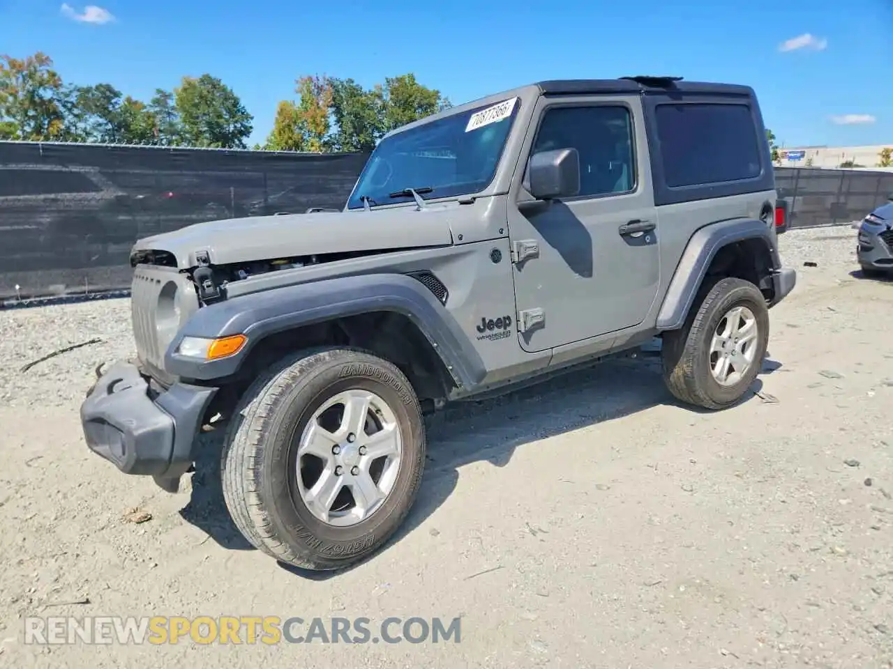1 Photograph of a damaged car 1C4HJXAG1MW828498 JEEP WRANGLER 2021