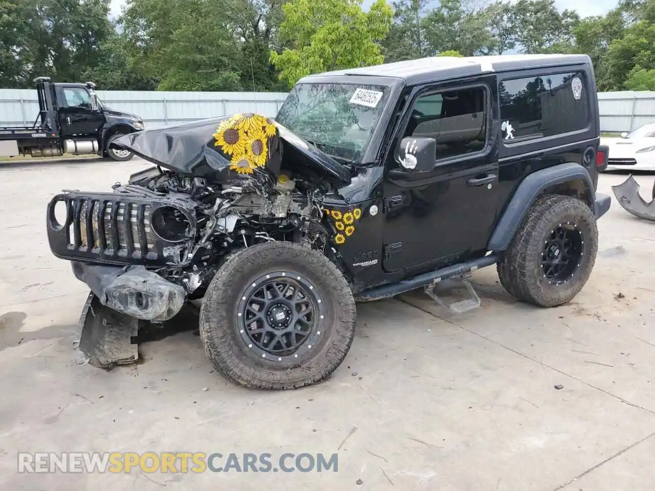 1 Photograph of a damaged car 1C4HJXAG2MW657759 JEEP WRANGLER 2021