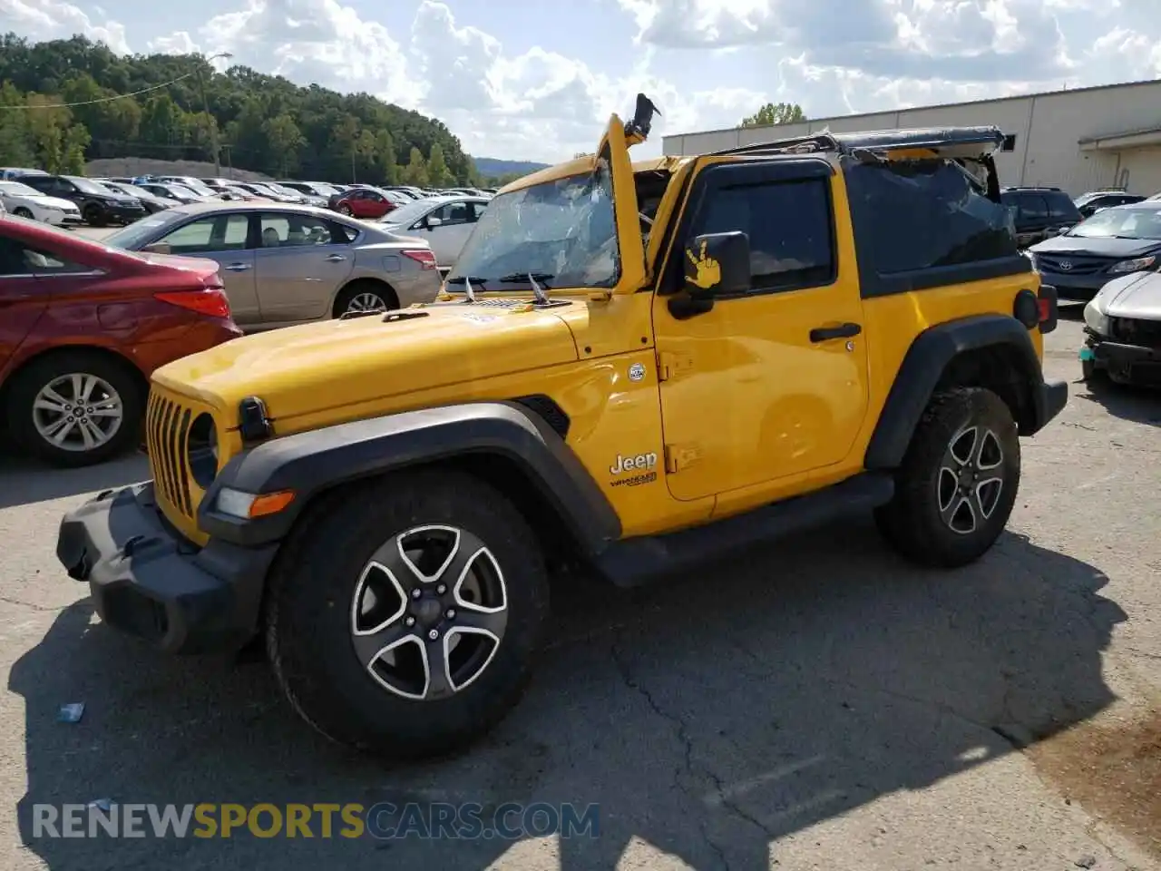 1 Photograph of a damaged car 1C4HJXAG3MW549246 JEEP WRANGLER 2021