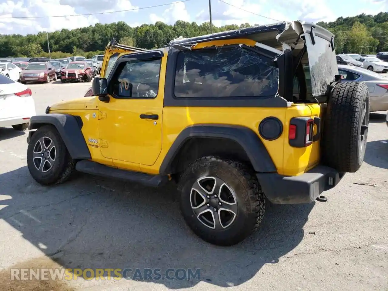 2 Photograph of a damaged car 1C4HJXAG3MW549246 JEEP WRANGLER 2021