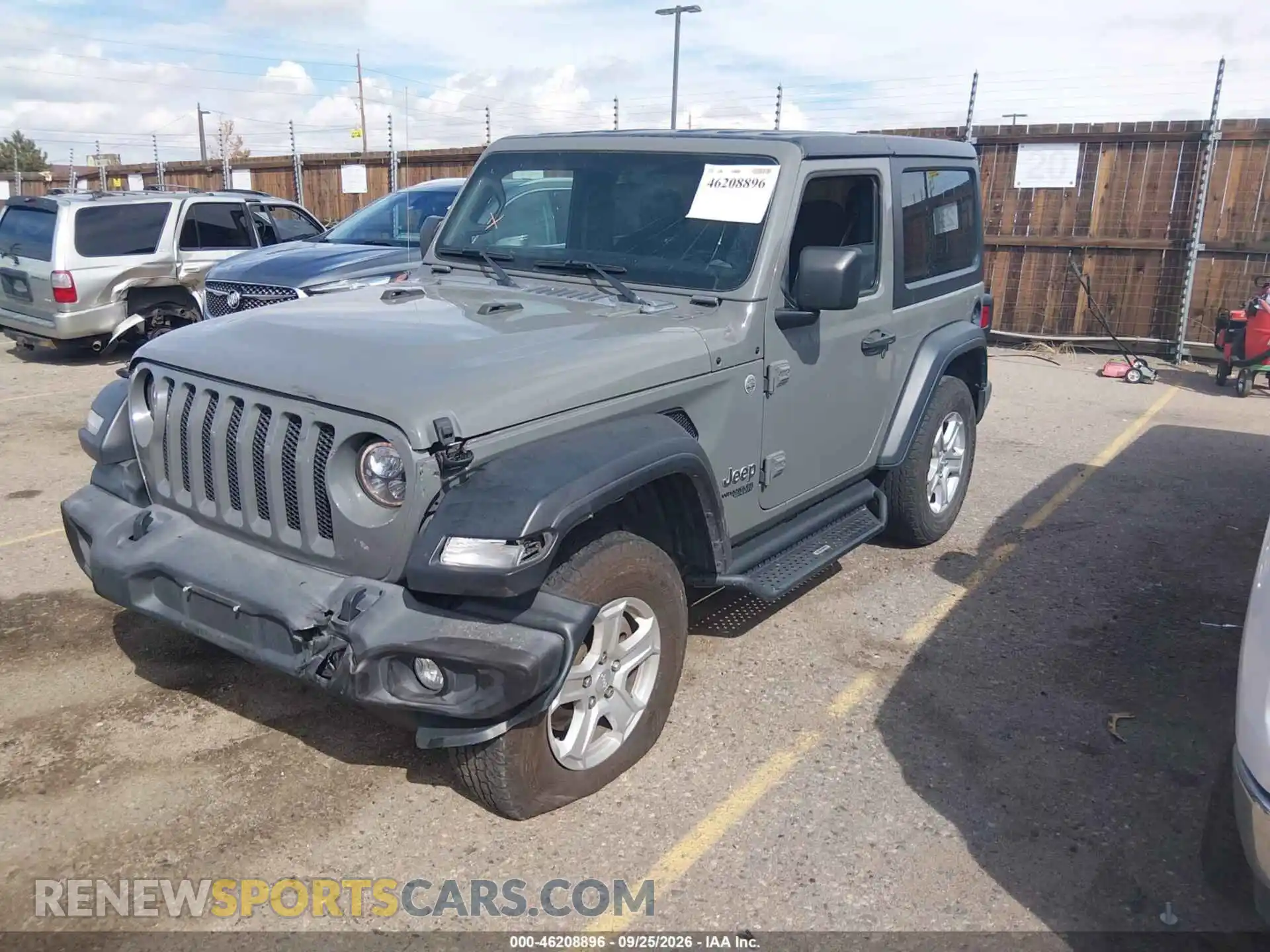 2 Photograph of a damaged car 1C4HJXAG3MW656264 JEEP WRANGLER 2021