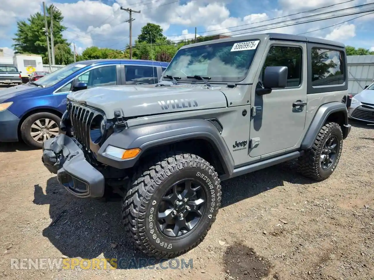 1 Photograph of a damaged car 1C4HJXAG3MW687126 JEEP WRANGLER 2021