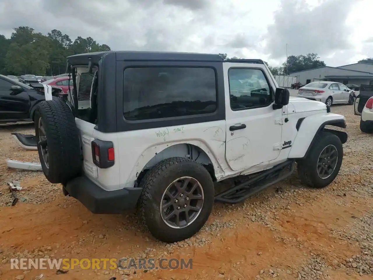 3 Photograph of a damaged car 1C4HJXAG3MW763511 JEEP WRANGLER 2021