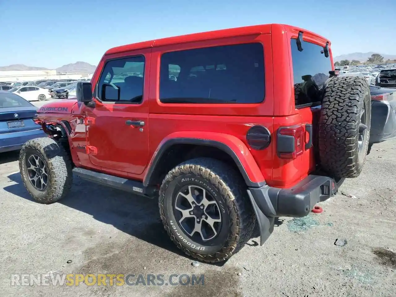 2 fotografías del automóvil dañado 1C4HJXCG2MW547128 JEEP WRANGLER 2021