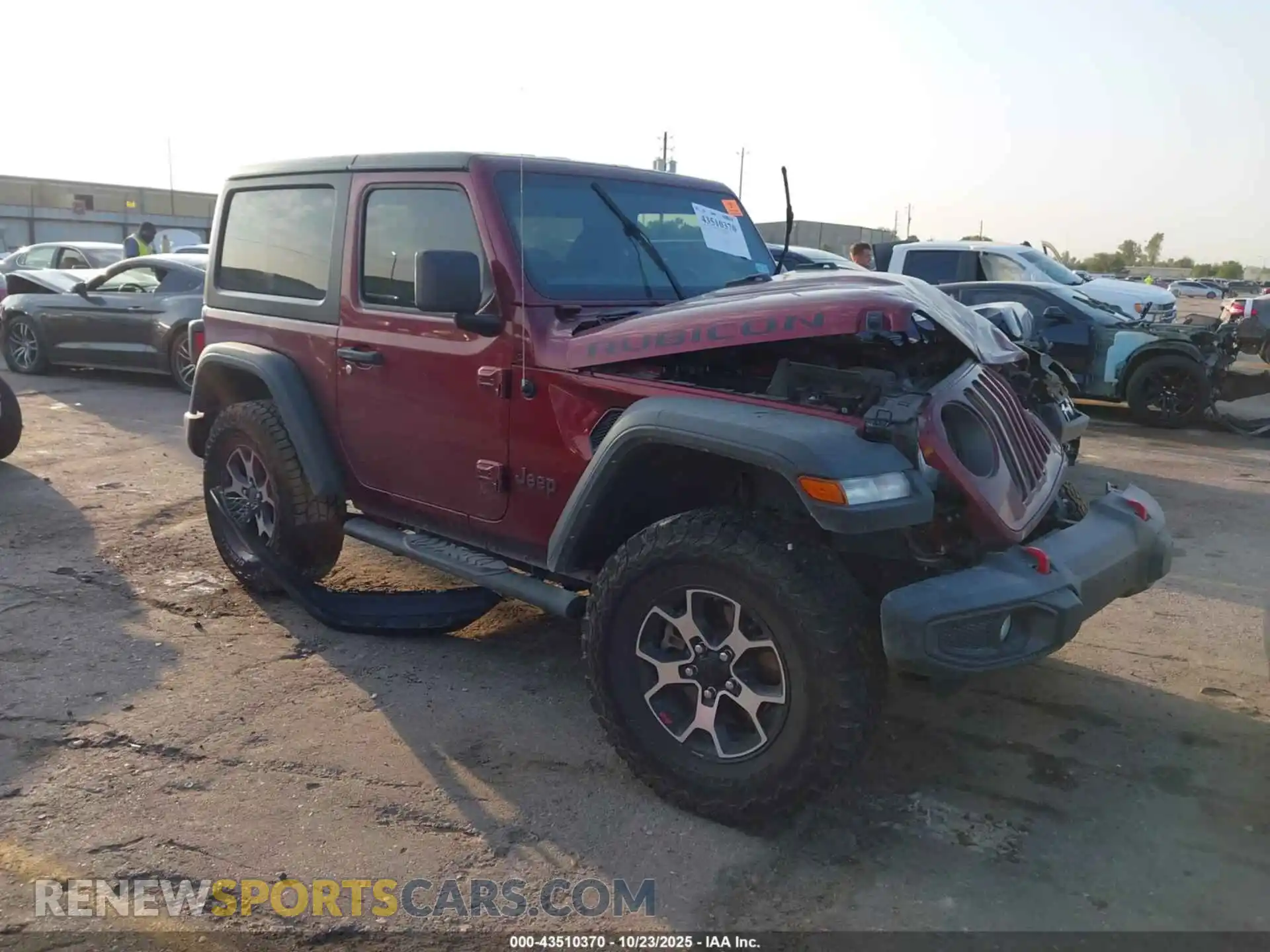 1 Photograph of a damaged car 1C4HJXCG3MW772822 JEEP WRANGLER 2021