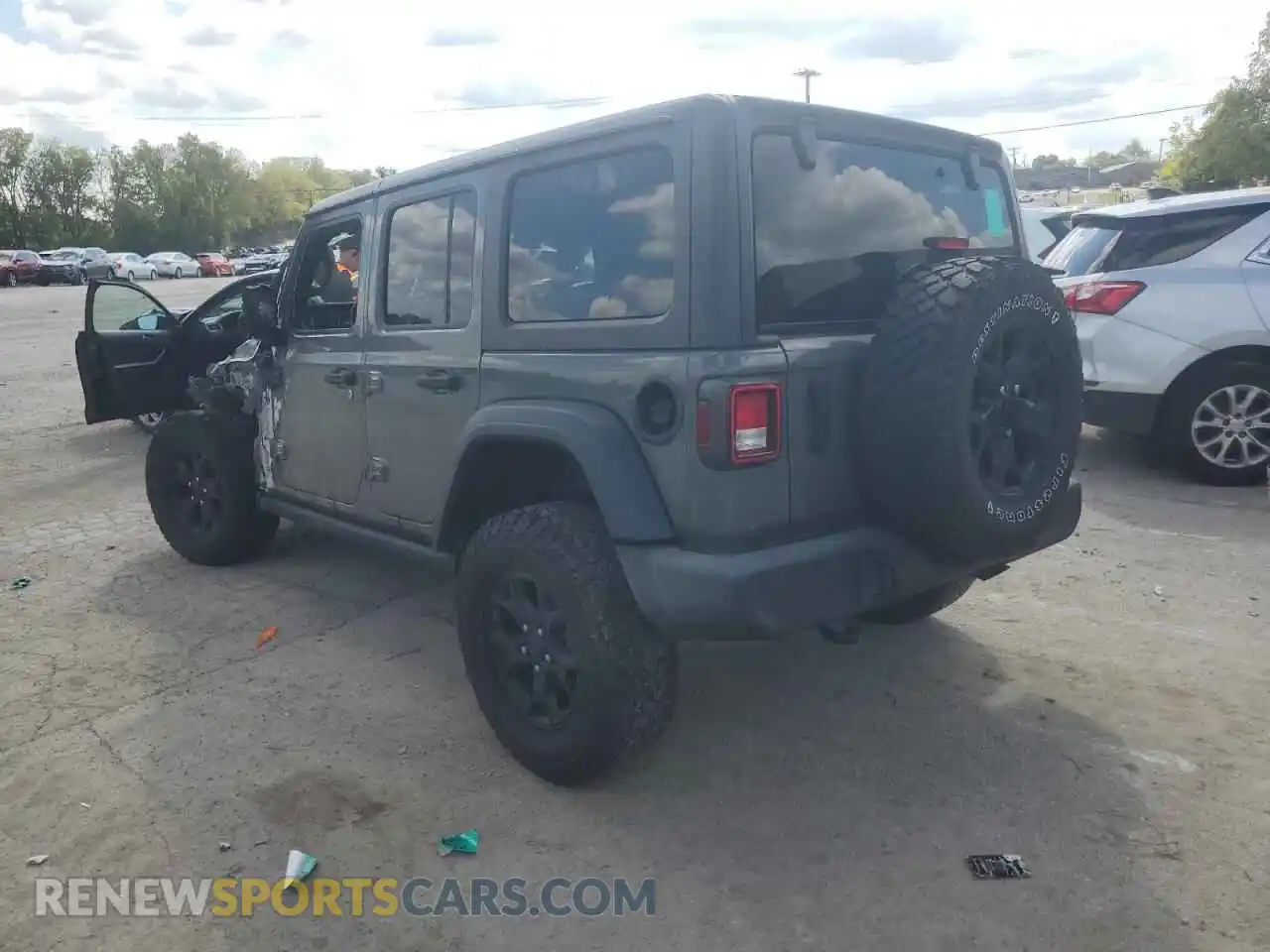 2 Photograph of a damaged car 1C4HJXDG0MW561690 JEEP WRANGLER 2021