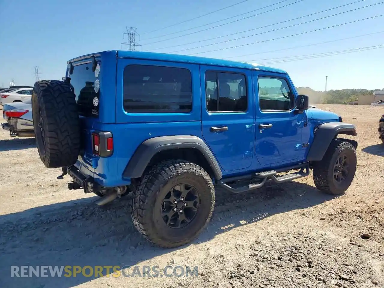 3 Фотография поврежденного автомобиля 1C4HJXDG1MW712665 JEEP WRANGLER 2021