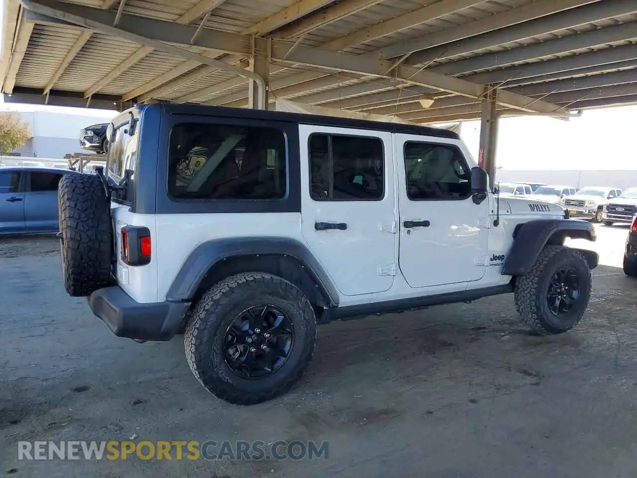 3 Photograph of a damaged car 1C4HJXDG2MW697688 JEEP WRANGLER 2021