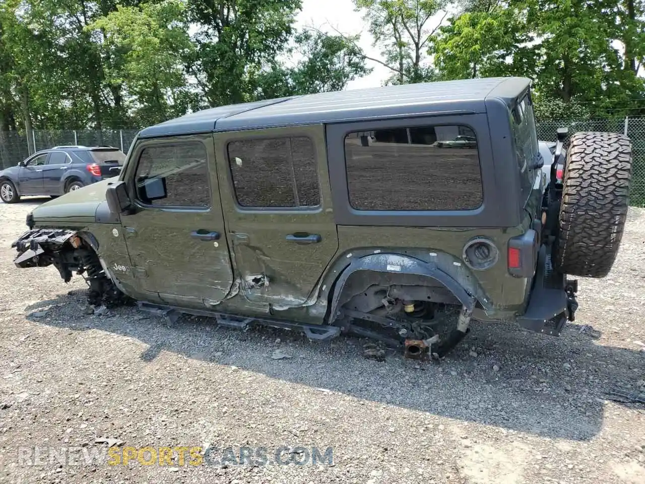 2 Photograph of a damaged car 1C4HJXDG4MW507115 JEEP WRANGLER 2021