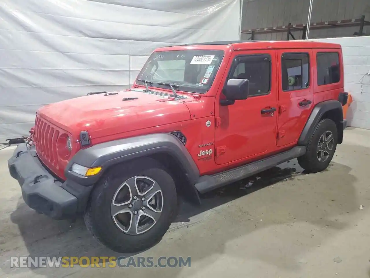 1 Photograph of a damaged car 1C4HJXDG4MW512959 JEEP WRANGLER 2021