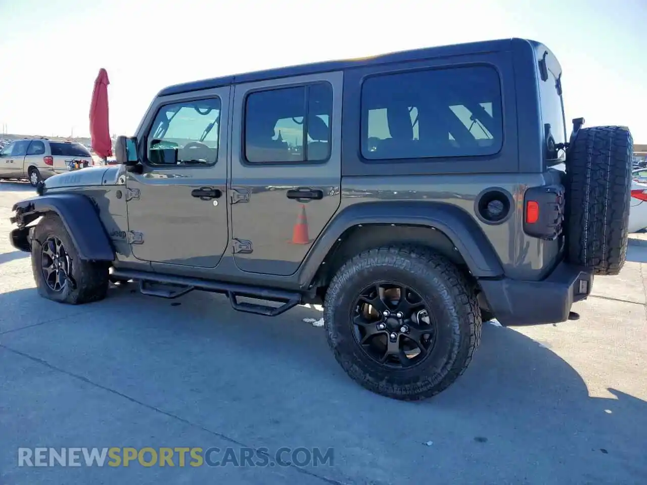 2 Photograph of a damaged car 1C4HJXDG4MW699376 JEEP WRANGLER 2021