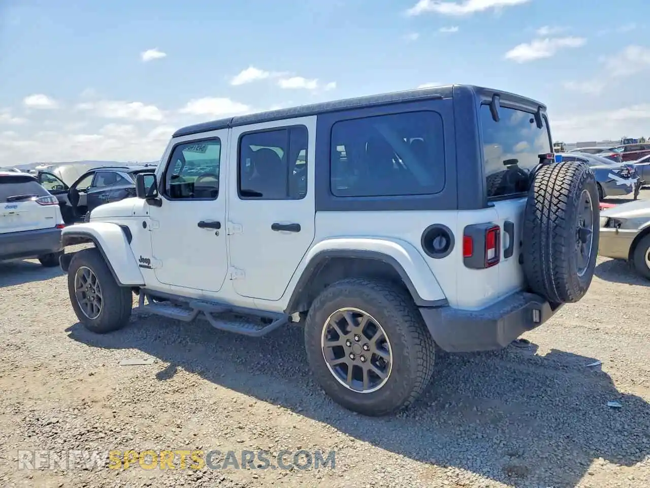 2 fotografías del automóvil dañado 1C4HJXDG4MW711431 JEEP WRANGLER 2021