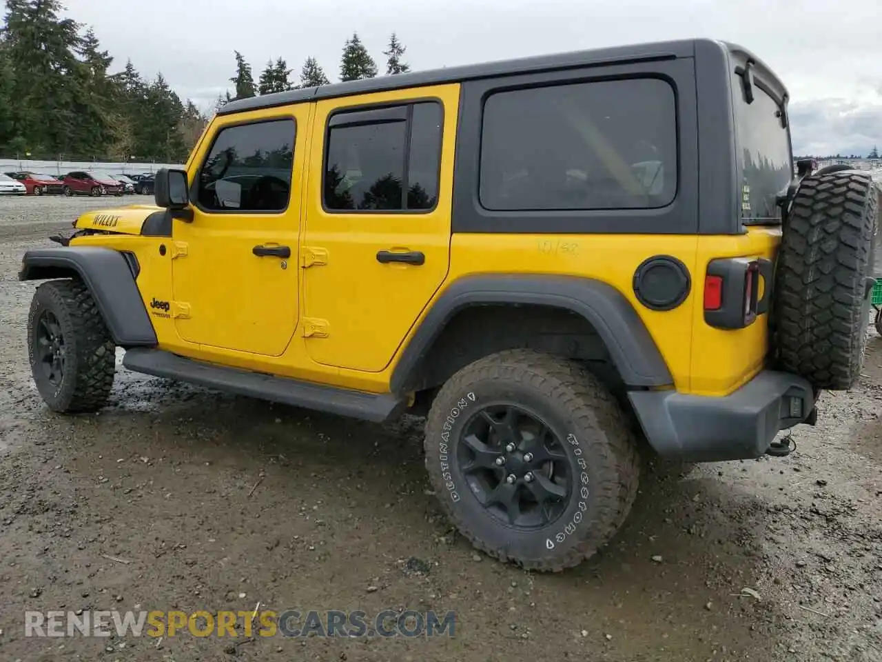 2 Photograph of a damaged car 1C4HJXDG5MW577822 JEEP WRANGLER 2021