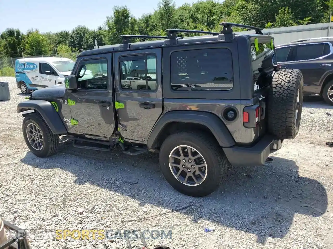2 Photograph of a damaged car 1C4HJXDG6MW529603 JEEP WRANGLER 2021