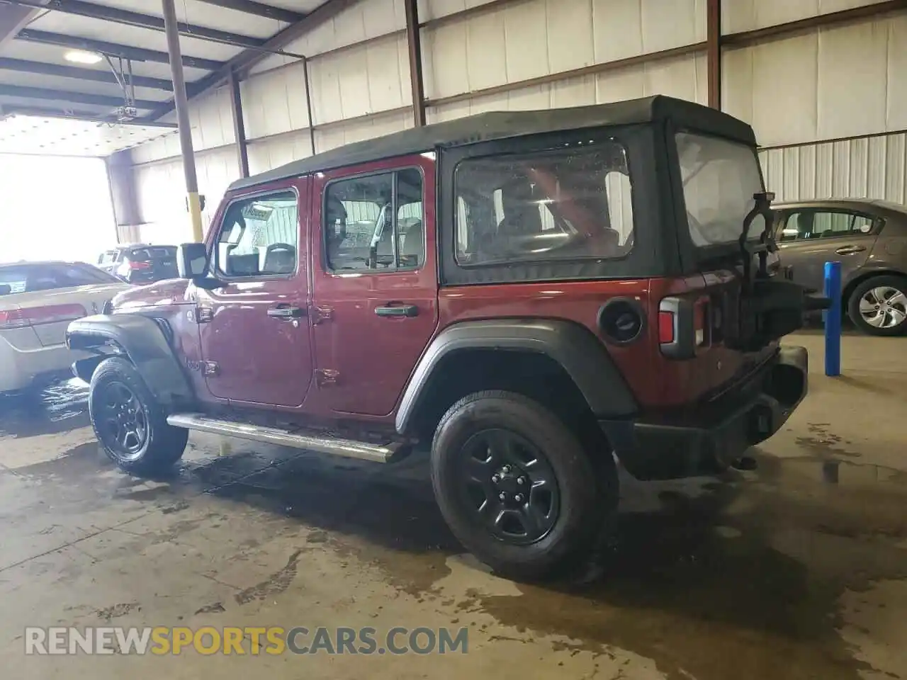2 Photograph of a damaged car 1C4HJXDG6MW721183 JEEP WRANGLER 2021