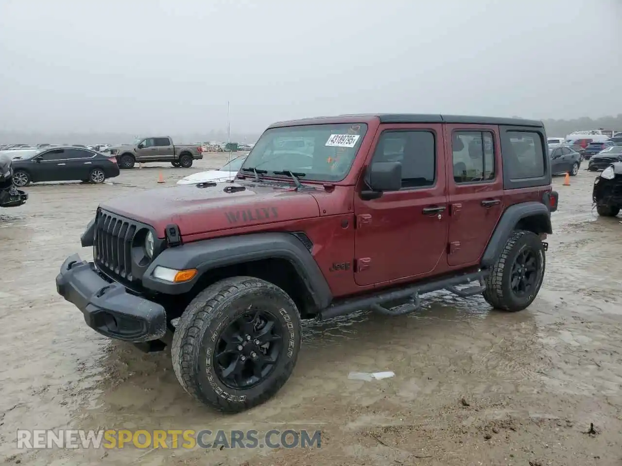1 Photograph of a damaged car 1C4HJXDG7MW814908 JEEP WRANGLER 2021