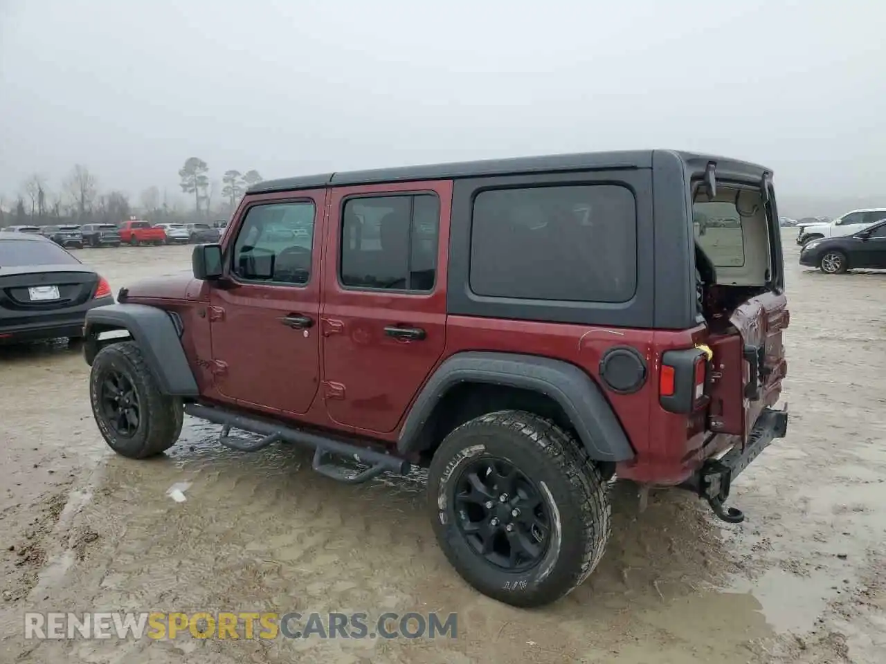 2 Photograph of a damaged car 1C4HJXDG7MW814908 JEEP WRANGLER 2021