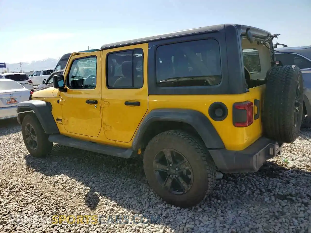2 Photograph of a damaged car 1C4HJXDG8MW505223 JEEP WRANGLER 2021