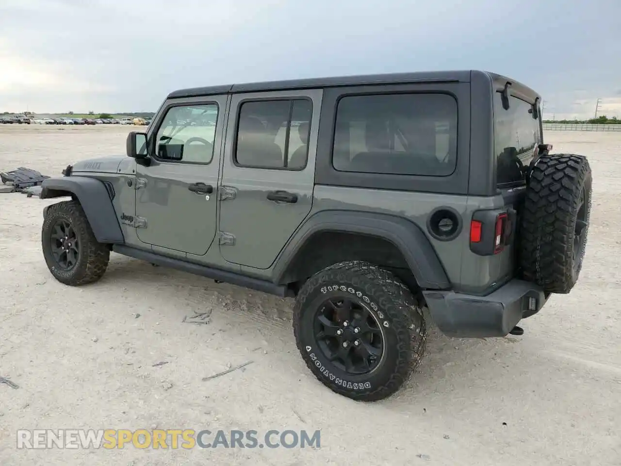 2 Photograph of a damaged car 1C4HJXDG8MW576406 JEEP WRANGLER 2021