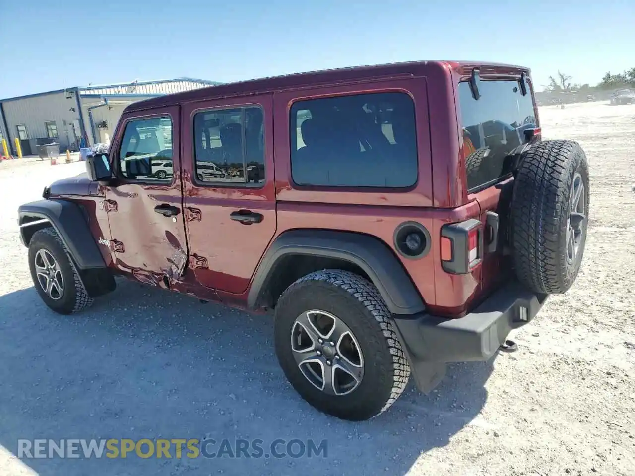2 Photograph of a damaged car 1C4HJXDG8MW582450 JEEP WRANGLER 2021