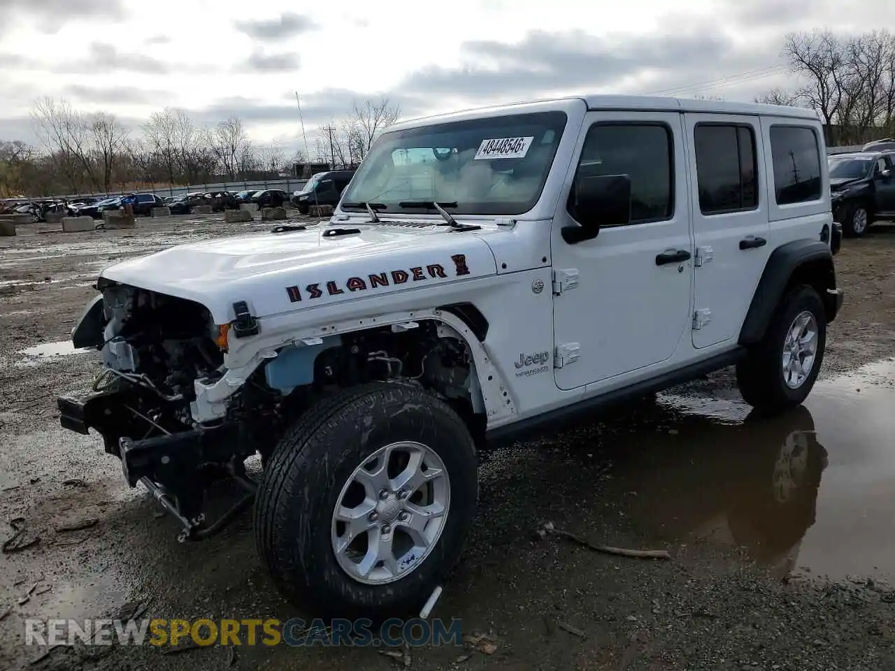 1 Photograph of a damaged car 1C4HJXDG8MW662945 JEEP WRANGLER 2021