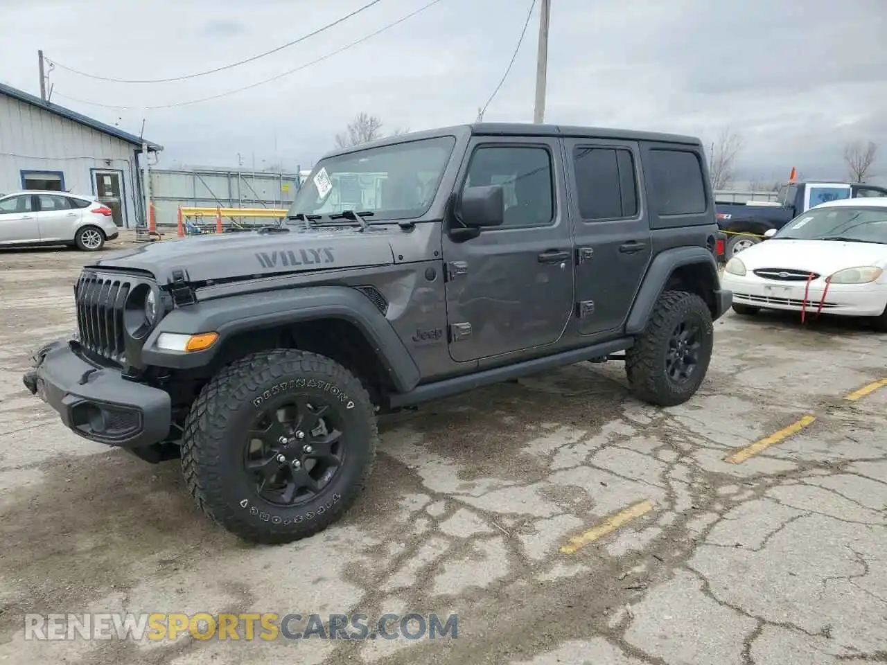 1 Photograph of a damaged car 1C4HJXDG8MW837159 JEEP WRANGLER 2021