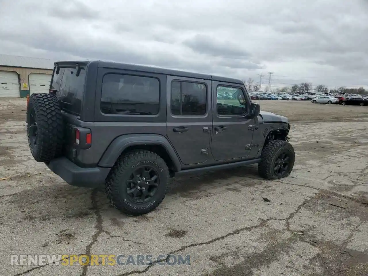 3 Photograph of a damaged car 1C4HJXDG8MW837159 JEEP WRANGLER 2021