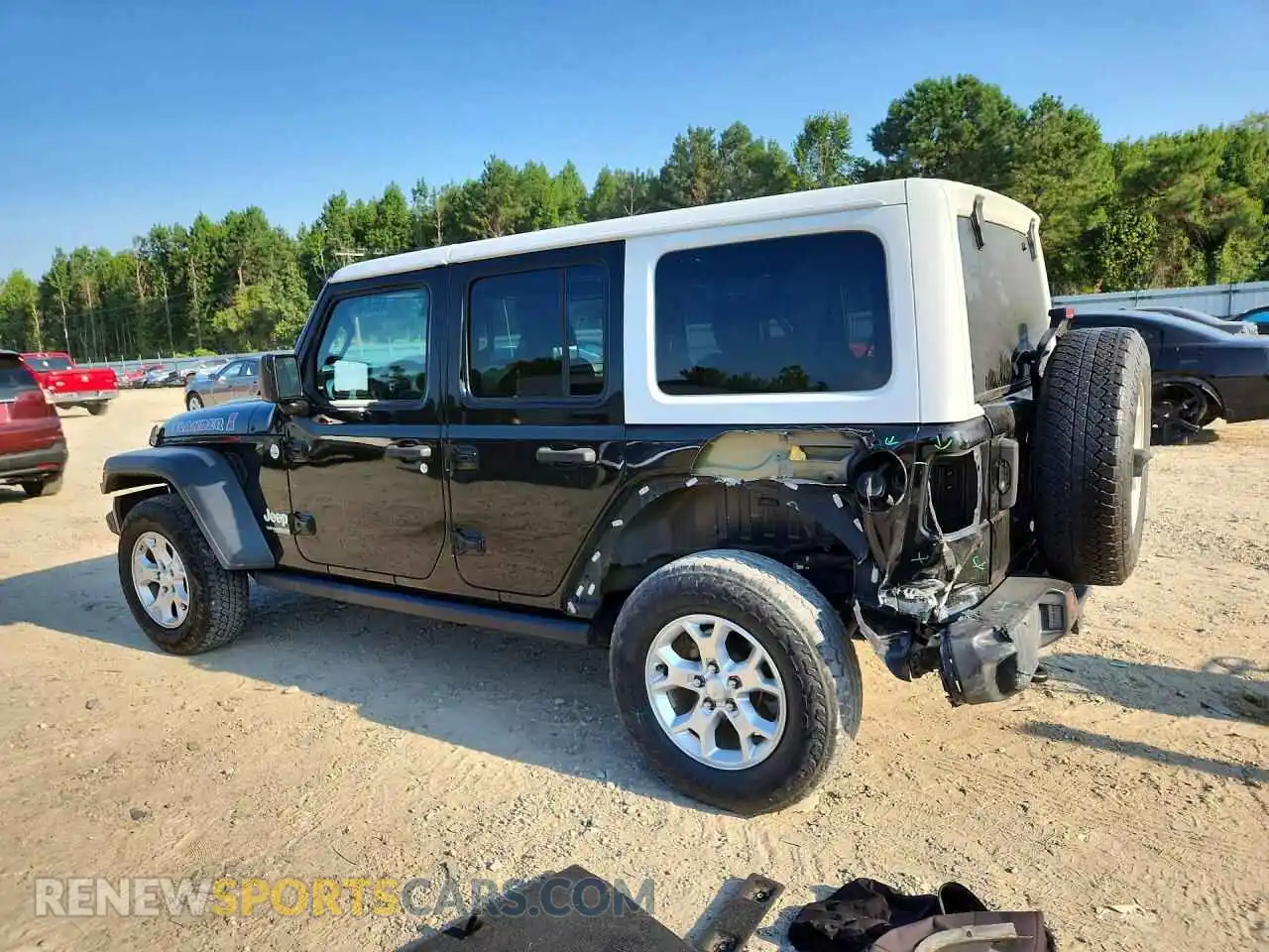 2 Photograph of a damaged car 1C4HJXDGXMW583521 JEEP WRANGLER 2021