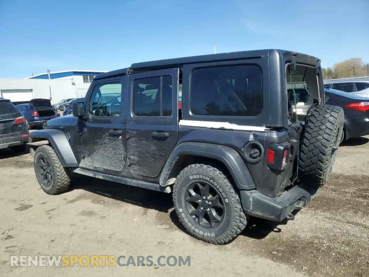 2 fotografías del automóvil dañado 1C4HJXDGXMW608997 JEEP WRANGLER 2021