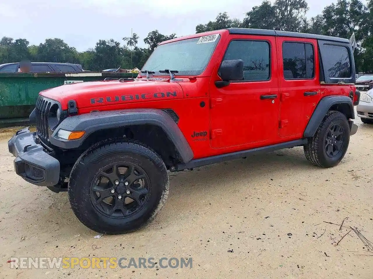 1 Photograph of a damaged car 1C4HJXDGXMW648903 JEEP WRANGLER 2021