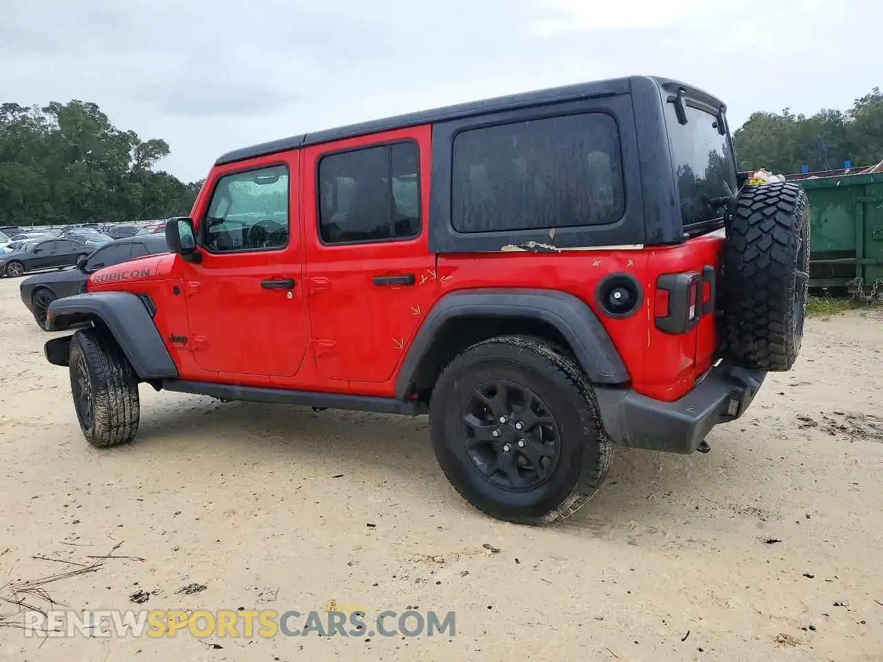 2 Photograph of a damaged car 1C4HJXDGXMW648903 JEEP WRANGLER 2021