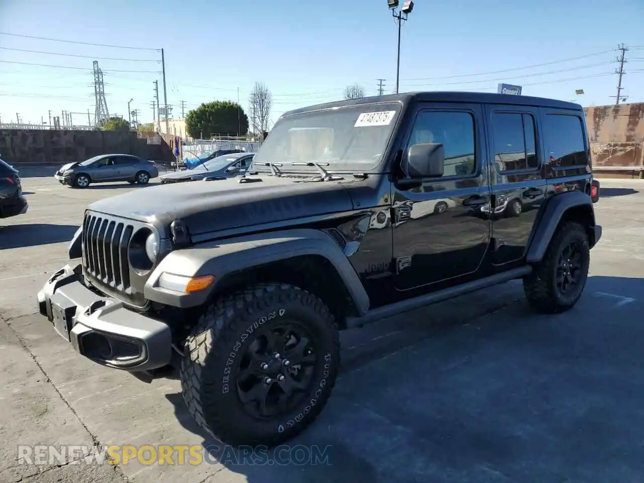 1 Photograph of a damaged car 1C4HJXDGXMW714608 JEEP WRANGLER 2021