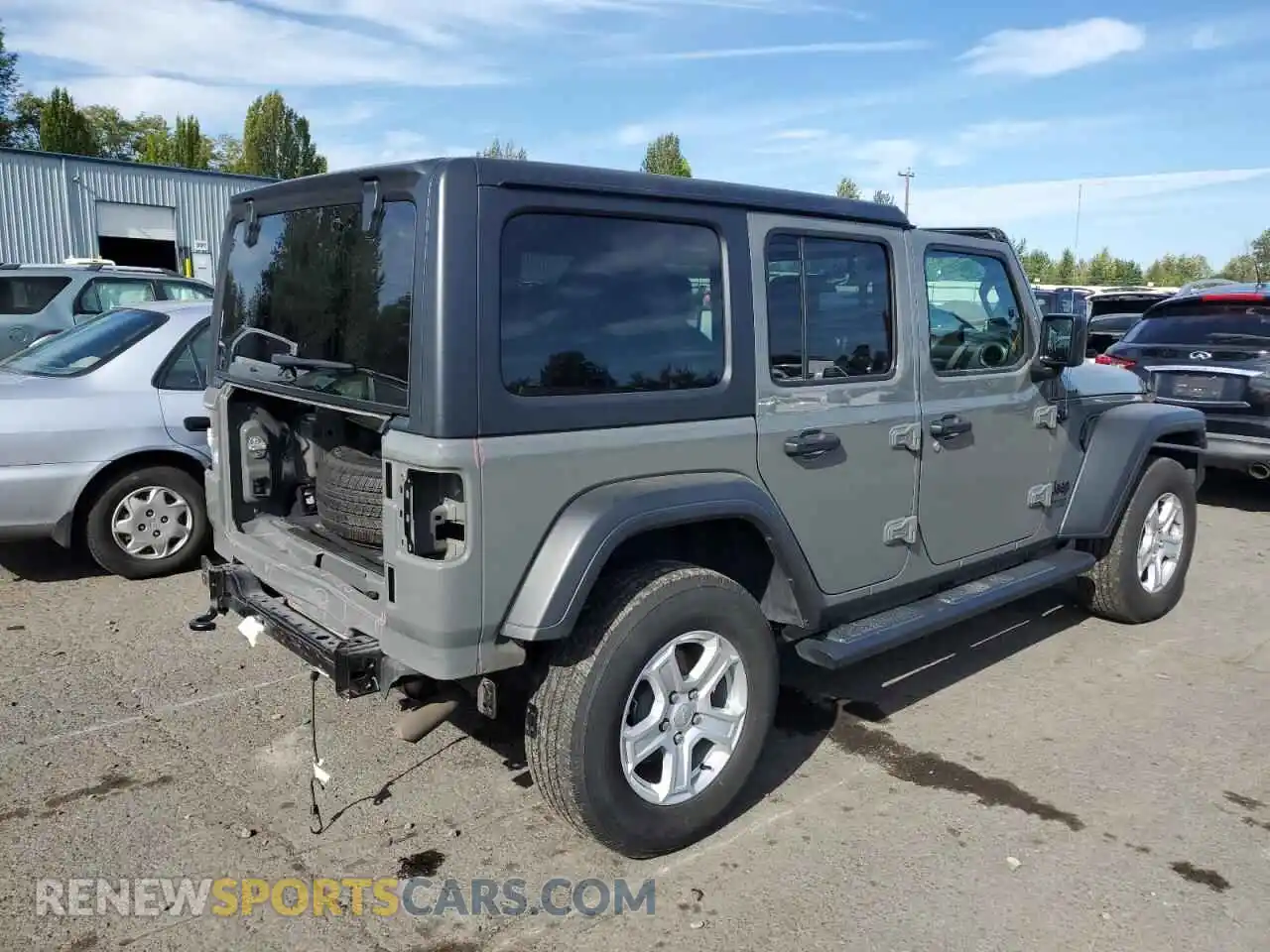 3 Photograph of a damaged car 1C4HJXDGXMW804020 JEEP WRANGLER 2021