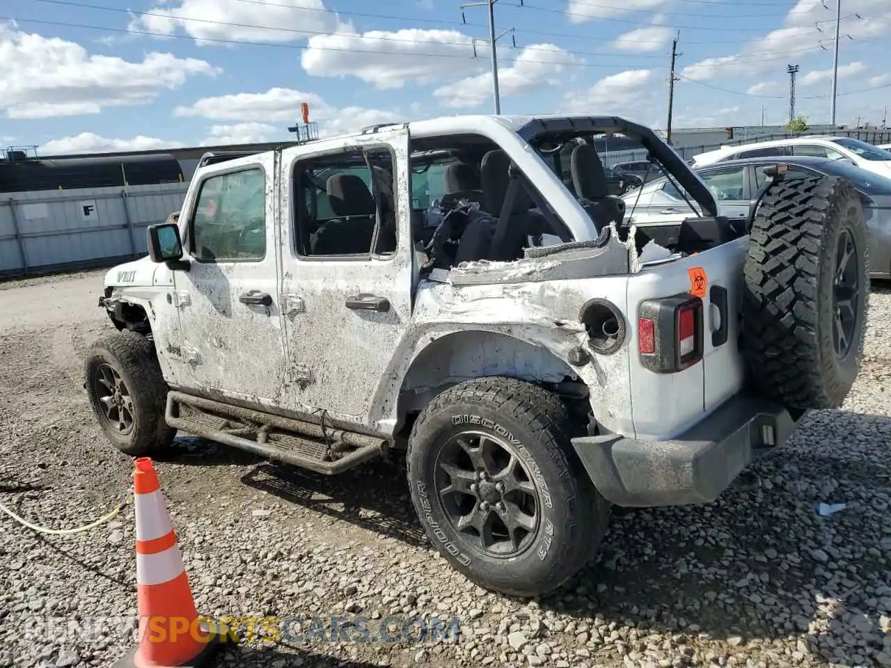 2 Photograph of a damaged car 1C4HJXDGXMW849202 JEEP WRANGLER 2021